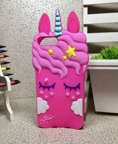 Case 3D Doce Unicórnio Pink iPhone 6 Plus