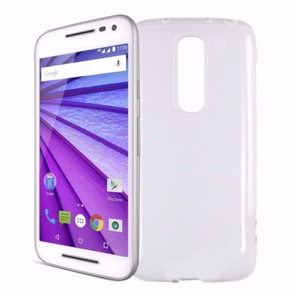 Case de Silicone Transparente Moto G3