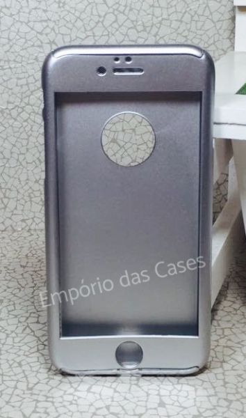 Case 360 Híbrida Luxo Prata iphone 7