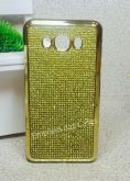 Case Glamour Strass Dourada J5 J510