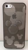Case de Silicone Alto Relevo Mickey Preto iPhone 4/4s
