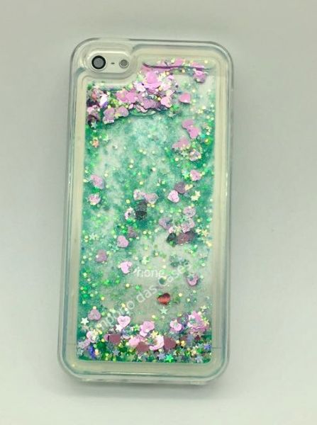 Case Água Glitter Verde iphone 5/5s/SE