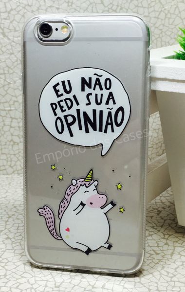 Case de Silicone Sua opinião iphone 6/6s