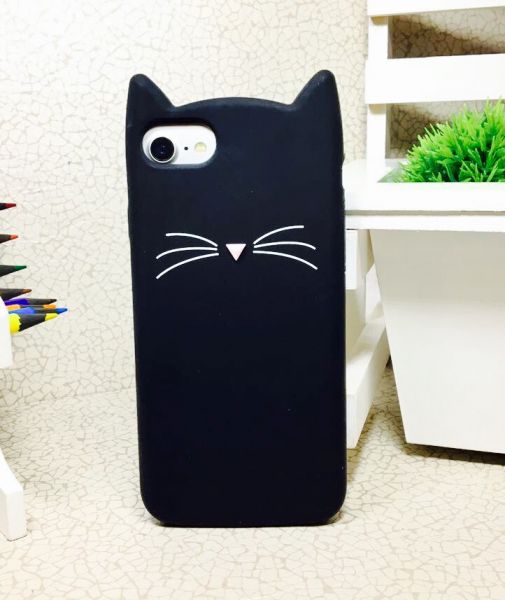 Case 3D Gatinho Katy Perry Preto iphone 7