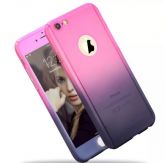 Case 360 Híbrida Pink e Roxo iPhone 5/5s/SE