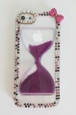 Case Ampulheta Luxo Strass iphone 5/5s/SE