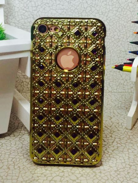 Case Pedras Glamour Dourado iPhone 7