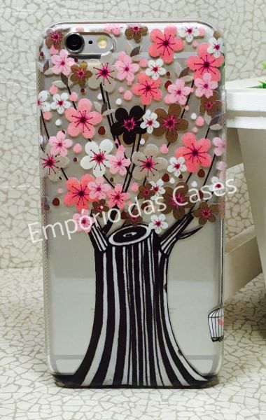 Case de Silicone Arvore Floral iphone 6/6s
