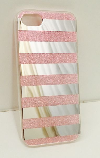 Case Espelhada com Glitter Rosa iPhone 6/6s