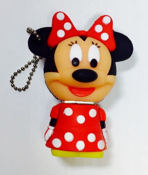 Pen Drive Minnie Vermelha 4GB