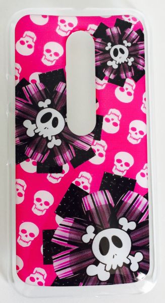 Case Acrílico Caveiras Moto G3