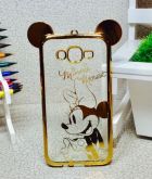 Case Luxo Minnie Pose Orelha Gold Galaxy J7 J700