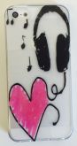 Case de Silicone Love Music iphone 5c