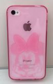 Case de Silicone Alto Relevo Minnie Pink iPhone 5/5s/SE