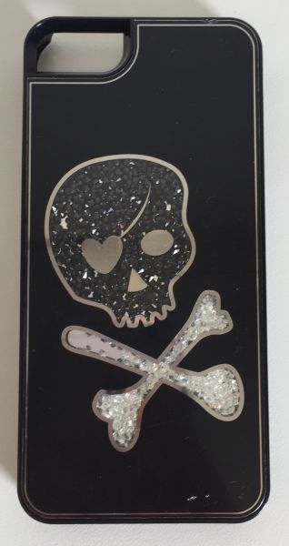 Case Caveira Black Cristais iphone 5/5s/SE