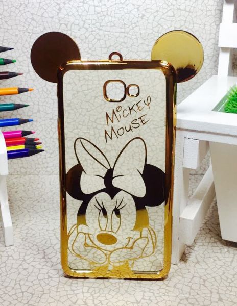 Case Luxo Minnie Pose Orelha Gold Galaxy J7 Prime