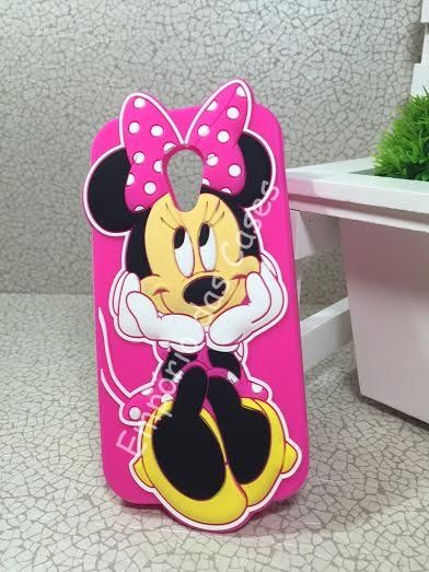 Case 3D Minnie Rosa Moto G2