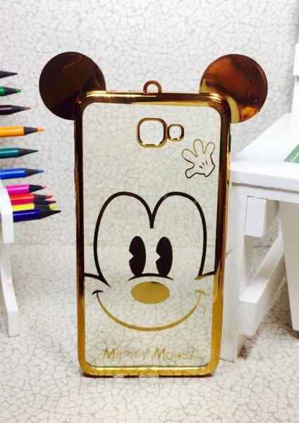 Case Luxo Mickey Orelha Gold Galaxy J7 Prime