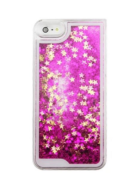 Case Água Glitter Star Pink iPhone 6/6s