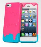 Case Sorvete Derretido Rosa e Azul iPhone 4/4s