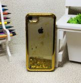 Case Água Glitter Dourado Iphone 7