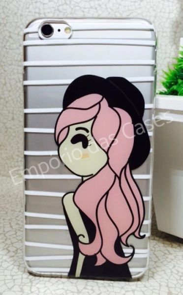 Case de Silicone Garota Moderna iphone 6/6s