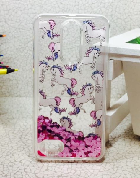 Case Água Glitter Unicórnio LG K4 2017