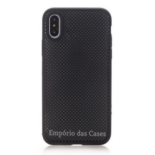 Case Respirável Preta iPhone 7 plus