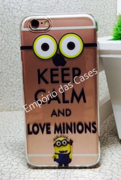 Case de Silicone Keep Calm Love Minions iphone 6/6s