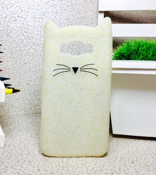 Case 3D Gatinho Pérola Galaxy J7 J700