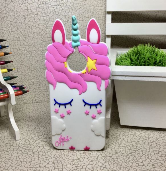 Case 3D Doce Unicórnio Branco Moto G5s