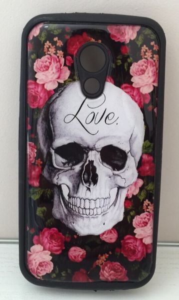 Case Caveira Flower Moto G2