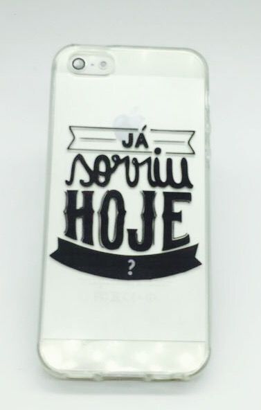 Case de Silicone Já sorriu hoje iPhone 5/5s/SE