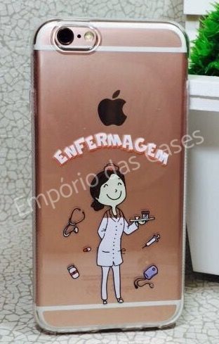 Case de Silicone Profissão Enfermagem iphone 6 plus/6s plus