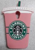 Case 3D Starbucks Copo Rosa Moto G2