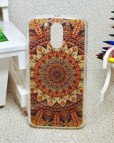 Case Brilhosa Mandala Dourada Moto G4/G4 Plus