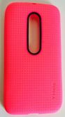 Case de Silicone Hola Pink Moto G 3