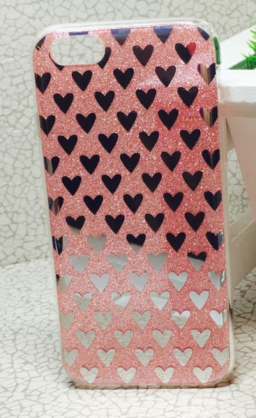 Case de Silicone Corações Espelhados iphone 6/6s