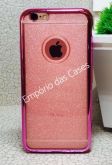 Case Luxo Brilho com Borda Pink iphone 6/6s