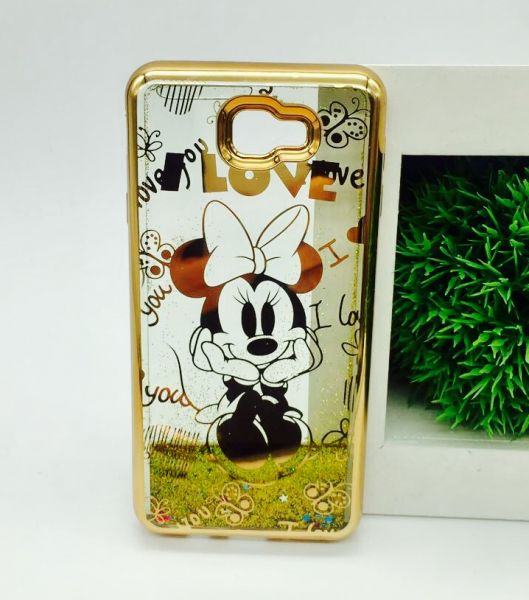 Case Água Glitter Minnie Pose Gold Galaxy J7 Prime