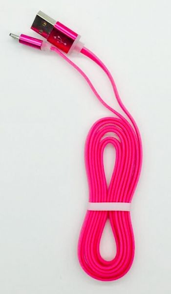 Cabo 1,5m Silicone Pink Android