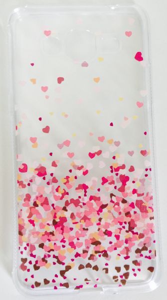 Case de Silicone Chuva de Corações Galaxy J5 J500