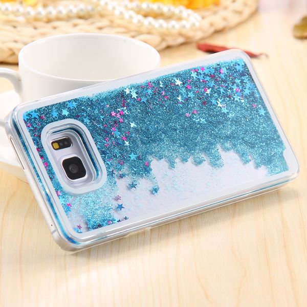 Case Agua Glitter Azul S7 Edge