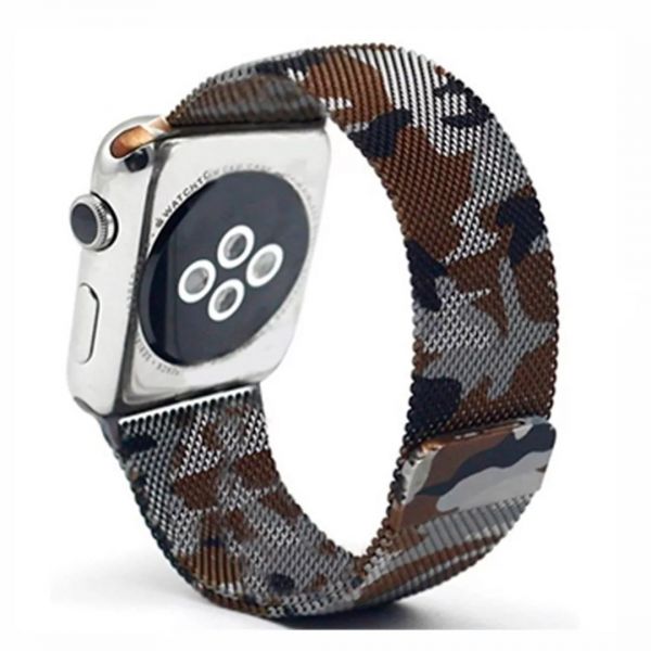 Pulseira Watch Aço Camuflada marrom