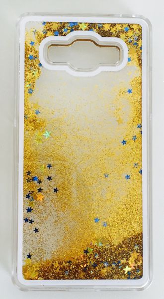 Case Água Glitter Dourado Galaxy J7 J700