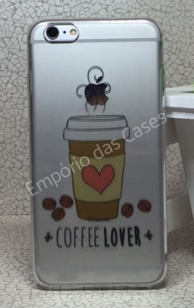 Case de Silicone Amor por Café Iphone 6 Plus/6s plus