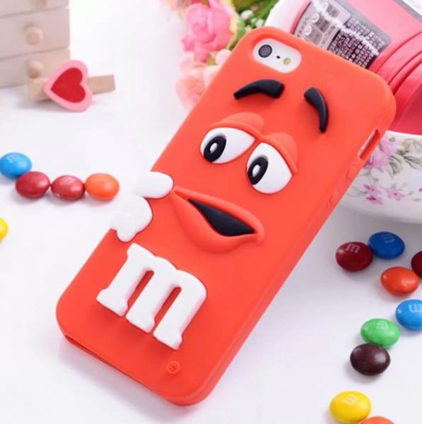 Case de Silicone M&M Vermelho para iphone 5/5s/SE