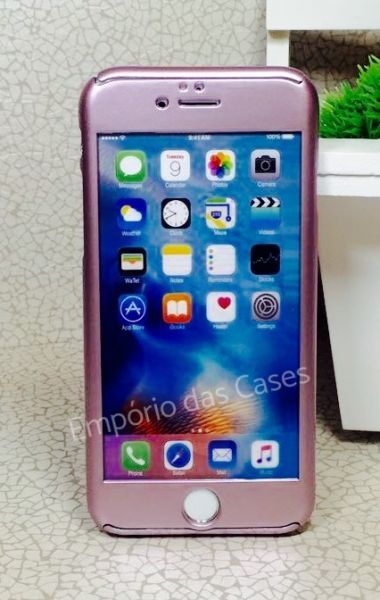 Case 360 Híbrida Luxo Rose iphone 5/5s/SE