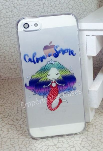 Case de Silicone Calma e Serena iphone 5/5s/SE