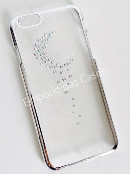 Case Luxuosa Strass Prata Mod.4 iphone 6/6s